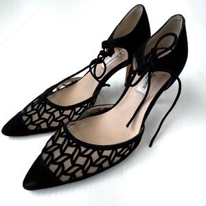 LK Bennett Black Lace-Up Heels